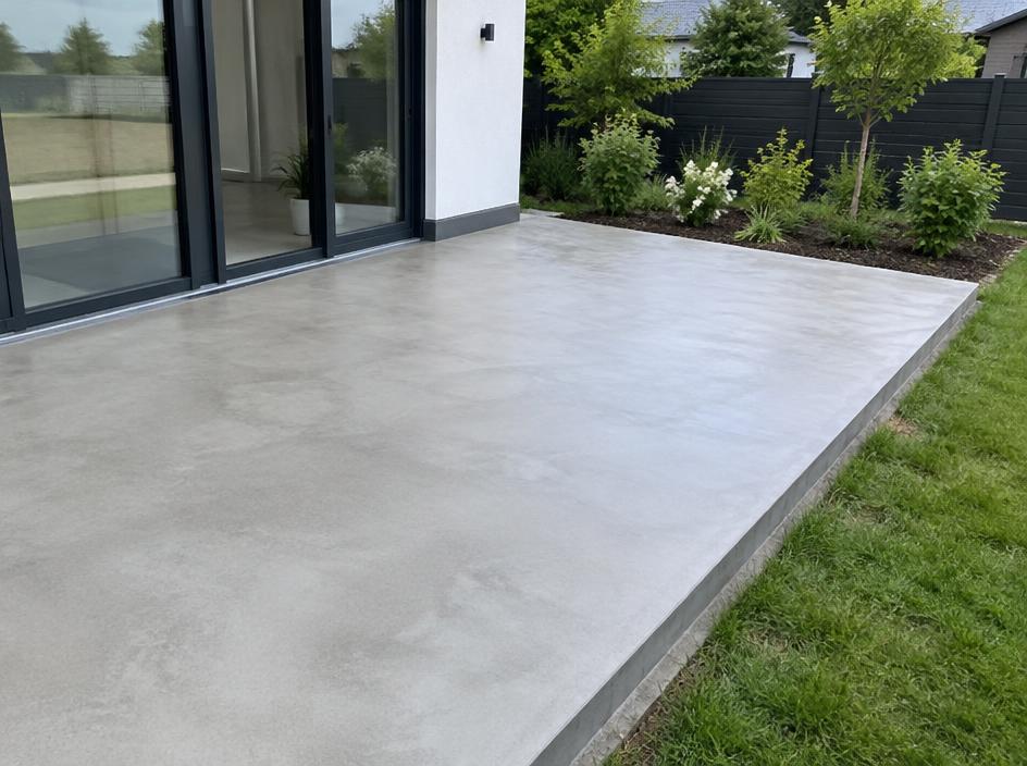Dalle béton et terrasse